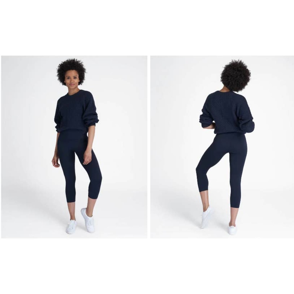 New NWT Spanx Look At Me Now Leggings In Port Navy XS